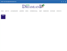 Tablet Screenshot of hoteldreamland.com